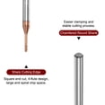 thumbnail image 4 of 2uds Cuadrado Nariz Extremo Molino 4mm Vástago 1,5mm x 10mm AlTiSin Recubierto Sólido Carburo 4 Flautas Extra Largo Fresado para Inoxidable Acero Aleación Endurecido Acero, 4 of 6