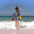 thumbnail image 6 of , Tropical Floral Printed Pool Towel Oversized Travel Must Have for The Swimming, , Camping, Summer Es, 6 of 8