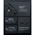 thumbnail image 4 of OpenComm2 UC 2025 Upgrade - Open-Ear Wireless Computer Headset with Boom Mic - Bone Conduction Bluetooth Stereo Headphones - USB-C Compatible with PC and Mac - Zoom Certified - with Bookmark, Black, 4 of 10