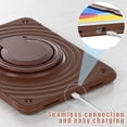 thumbnail image 4 of ELEHOLD Case for Apple iPad 10th Gen, Portable Hybrid Shockproof iPad Case with Pencil Holder & Hanging Ring Handle Rotatable Kickstand,Chocolate, 4 of 10