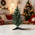 thumbnail image 4 of Artificial Christmas Tree With Snowy Branches 45cm Tabletop Christmas Tree With Stand Small Tree For Home Holiday Decor, 4 of 7