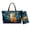 Blue-Cat Starry Night, variant on Owl Dreamcatcher Printed Handbag and Wallet Set Womens Top Handle Handbags Shoulder Purse with Matching Wristlet Wallet Pu Leather Shoulder Bag Totes, Brown