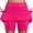 Hot Pink, variant on RUTAYY Women Mid Rise Culottes With Pocket Sports Casual Fashion Printed Skirt Solid Color Flowy Swing Pleated Beach Skirts