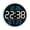 Black shell blue lig, variant on Misright Large Display LED Wall Clock with Temperature Calendar and Alarm for Kitchen