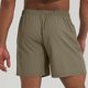 thumbnail image 5 of pstuiky Pantalones cortos deportivos para hombre, Pantalones cortos deportivos de lino sintético con bolsillos y cintura elástica para hombre, de pierna recta, para playa, hasta la rodilla., 5 of 6