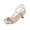 A Silver, variant on Womens Shoes Shoes for Women Women's Fashionable Casual Spring And Summer Versatile Plus Size Solid Color Rhinestones Open Toe High Heels Sandals Silver 40