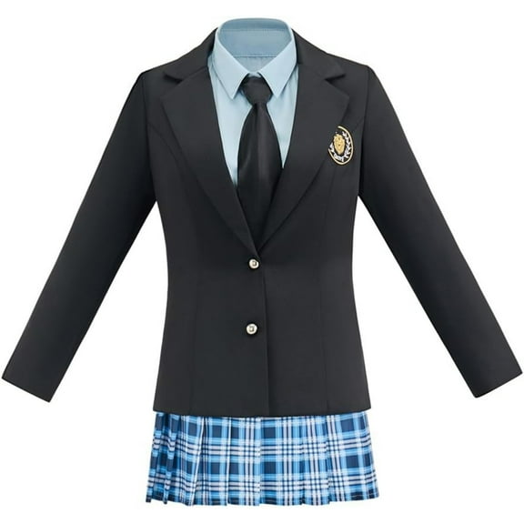 Mia School Uniform Women's Blazer Shirt Pleated Skirt