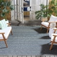 thumbnail image 2 of SAFAVIEH Courtyard Altan Geometric Indoor/Outdoor Area Rug, Grey/Navy, 6'7" x 6'7" Square, 2 of 15
