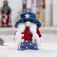 thumbnail image 4 of Niusricy 4th of July Patriotic Gnomes Decoration, Handmade Gnomes Stars  Stripes Plush Elf Scandinavian Tomte Veterans Memorial Day Gift, 4 of 6