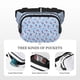 thumbnail image 5 of Fotbe Red Cherries Cangurera Cuadrada con Estampado de Doble Capa, Bolsa de Cintura Ajustable Mini para Hombres y Mujeres, 5 of 9
