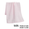 thumbnail image 3 of AUNVITO 100% Cotton Bath Towels, Light Weight, Soft, Super Absorbent and Fast Drying, No Fading Multipurpose Use for Sports, Swimming, Travel, Fitness, Yoga, Multicolor, 3 of 7
