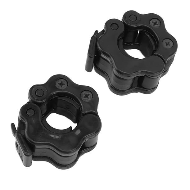Abrazadera De Barra Con Barra, 2 Uds., Collares Con Mancuernas Negros De Fácil Instalación Para Entrenamiento De Gimnasio En Casa