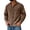 Brown, variant on Mens Cotton Shirts Long Sleeve, Retro Washed Distressed Button Down Shirt with Collar Neck and Pocket, Vintage Workwear Casual Streetwear Top Blackish Green L