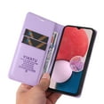 thumbnail image 5 of Wallet Case for Samsung Galaxy A14 5G, Business Style PU Leather Magnetic Adsorption Flip Folio Cover with Kickstand Card Slots Cash Holder Soft Silicone Shockproof Protective Case,Purple, 5 of 9