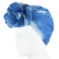 thumbnail image 2 of YUEHAO Scarf Women Scarf Fashion Knot Hat Cap Tie Dye Multifunction Turban Printed Scarf Blue, 2 of 4