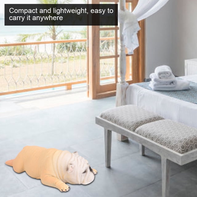 Juguete De Bulldog Soñoliento, Perro Tumbado Francés De Alta Simulación, Muñecas De Juguete Para Niños, Muñecas Y Accesorios De Regalo