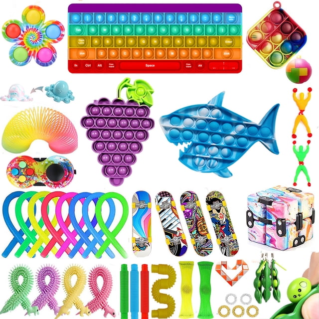 TheFound Squeezing Decompression Toys Kit Silicone Stress Relief Board Game
