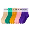 thumbnail image 1 of Calcetines para niños Calcetines de tubo medio de color caramelo para otoño/invierno Calcetines grandes para niños, 1 of 5