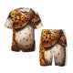 thumbnail image 1 of Balery Cartoon Cheetah With Attitude Conjunto de Pijama Infantil de Manga Corta con Estampado – Ropa de Dormir de Algodón Suave-3X-Large, 1 of 6