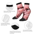 thumbnail image 5 of Pofeuu Delicate Pink Carnations Print 30cm Socks, Adult Running Hiking Socks for Youth and Adult, 5 of 7