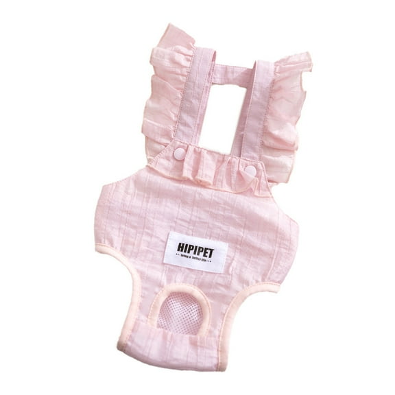 3 Pack Female Dog Menstrual Diapers - Heat Cycle Sanitary Pants, Breathable Striped Jacquard Fabric