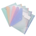 thumbnail image 2 of Fesfesfes Snap Button Binder Pockets File Storage Bags 6-Pack Colorful Document Organizer Folder Envelopes Planner Pocket Inserts for Office and School Supplies, 2 of 7