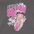 thumbnail image 5 of Wild Bobby, Shore Surfer Betty Boop Betty Boop Ladies Racerback Tank Top, Dark Grey, Medium, 5 of 5