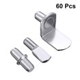 thumbnail image 2 of 60pcs Shelf Bracket Pegs Stainless Steel Shelf Support for Home Store Office (25pcs Axis, 25pcs Table Tennis Board Supporting, 10pcs Flat Plate Supporting), 2 of 7