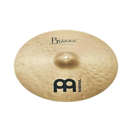 Meinl Cymbals Byzance Traditional Extra Thin Hammered 20  Crash Cymbal The Meinl Cymbals Byzance Traditional Extra Thin Hammered 20  Crash Cymbal is perfect for rock  pop  fusion  jazz  funk  r&b  reggae  studio  and world music. Its extra thin B20 is hammered and lathed to produce a warm  smooth sound with mid-bright timbre  and topped off with a traditional finish for a professional performance look. Features: 20  Extra Thin Crash Cymbal B20 with Narrow Blade Lathe and Traditional Finish Warm  Smooth Sound Mid-Bright Timbre with High-Mid Pitch Medium Volume and Sustain Case Not Included Get your Meinl Cymbals Byzance Traditional Extra Thin Hammered 20  Crash Cymbal today at the guaranteed lowest price from Sam Ash with our 45-day return and 60-day price protection policy.