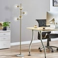 thumbnail image 6 of KCO Lighting Clear Bubble Glass Floor Lamp Nordic Globe Floor Lamp Modern Gold Standing Light Tall Standing Light, 6 of 8