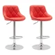 thumbnail image 1 of Set 2 Bancos Giratorios con Respaldo Alto Barra Desayunador Cocina color Rojo, 1 of 1