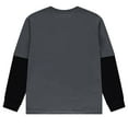 thumbnail image 2 of Pokmon Pikachu Boys Long Sleeve Twofer Graphic T-Shirt, Charcoal Black, Sizes XS-XL, 2 of 6