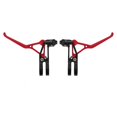 thumbnail image 2 of Ymiko Bike Brake Lever, Black Silver/Black Red/All Black Aluminium Alloy Brake Lever, Mountain Bike Brake Handlebar For Cycling Riding Most Bike Models, 2 of 8