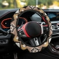 thumbnail image 4 of Yuyamidu Gemoetric Steering Wheel Cover Aztec Ethnic Auto Steering Wheel Accessories 15 Inches Flannel Steering Wheel Protector Fit for Most Vehicles Sedans, 4 of 7