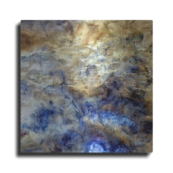Luxe Metal Art 'Earth as Art: No Man's Land,' Metal Wall Art, 36"x36"