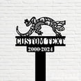 thumbnail image 5 of Handmadetneonsign Lizard Memorial Metal With Stake, Lizard Metal Name Sign Stake, Lizard Metal Stake Decor 45583, 5 of 5