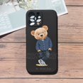thumbnail image 1 of Divertida funda de teléfono de oso deportivo a la moda para iPhone 14 PRO 12 Pro Max 11 Pro XR XS MAX X 6s 8 7 Plus, funda de TPU para iphone 13 pro max Tan Jianjun unisex, 1 of 2