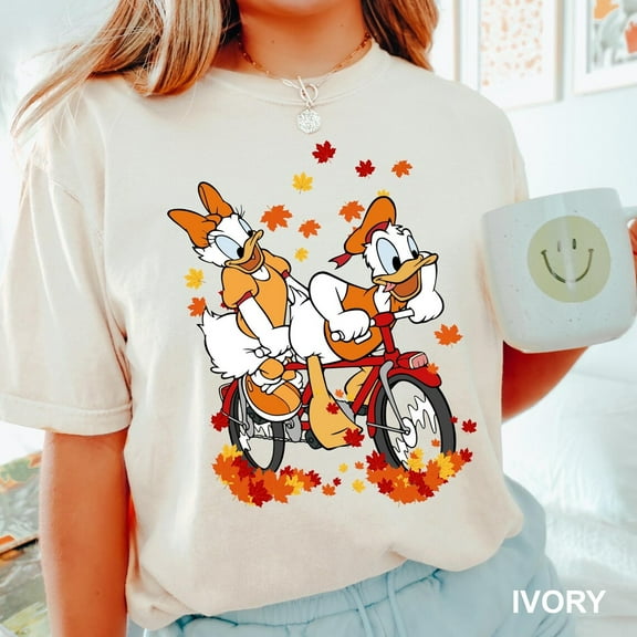 Disney Donald And Daisy Fall T-Shirt, Comfort Colors Disney Donald Duck Shirt, Disney Fall Tee