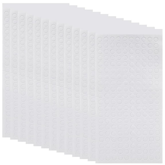 1set 2400Pcs Double Sided Foam Tape Dots Adhesive Foam Dots Plastic 3D Small Round Dot Dual-Adhesive Foam Mount Dots for DIY Art Small Ornaments Card Paper Scrapbooking Albums Photos (0.24 Inch)