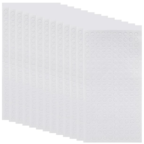 2400 unidades de cintas de espuma de doble cara, puntos adhesivos de espuma de plástico 3D, pequeños puntos redondos, puntos de montaje de espuma de doble adhesivo.