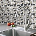 thumbnail image 4 of Gwong Decoración hogareña 10 unids 10/15 / 20cm Tile Wall Etiqueta de pared Mural Cocina Comedor Baño DIY Decoración Gwong 21047476, 4 of 7