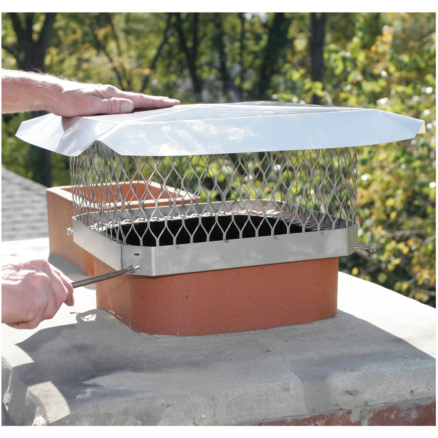 Shelter Single-Flue Stainless Steel Chimney Cap