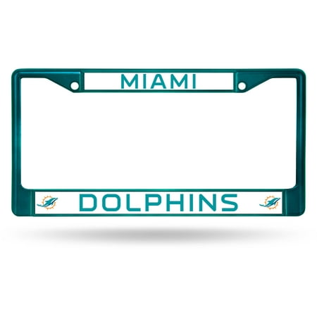 Rico Industries NFL Color License Plate Frame, Miami