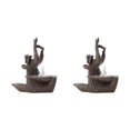 thumbnail image 2 of Transemion 1/2/3 Self-Care Routine Home Ceramic Backflow Incense Cone Holder Burner Lines Are Simple Ceramics Wuxiang Yunshui 2PCS, 2 of 6