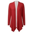 thumbnail image 4 of Women Fashion Long Sleeve Cardigan Autumn Lightweight Open Front Draped Mid Long Asymmetric Coat 3x Sweaters for Women plus Size And Cardigan Cardigan Polyester Lightweight Cardigan for Women for, 4 of 4