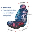 thumbnail image 3 of Honeii Red And Blue Leaves Print Car Seat Cover,Car Interior Covers,Universal Fit Seat Protector, Compatible with Most Cars, SUVs, Trucks, and Vans, 3 of 5