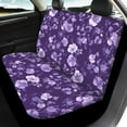 thumbnail image 3 of Jeiento Purple Flowers Car Seat Covers Set of 4 Car Front Seat Covers and Back Seat Covers Protector for Women Girls Automobile Accessories Decor Universal Fit for Most Vehicles, 3 of 6