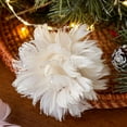 thumbnail image 5 of up to 70% off karymi Feather Filled Christmas Balls Beige White Pink Foam Tree Decorations Glitter Ornaments 2.7x2.7x2.7in Holiday Gifts Savings Week Winter Savings, 5 of 6