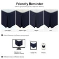 thumbnail image 7 of PiccoCasa Pleated Ruffle Bed Skirts with 14" Drop, Navy Blue King, 7 of 7