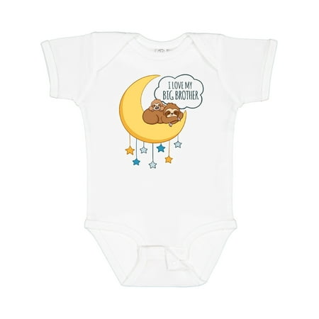 

Inktastic I Love My Big Brother Gift Baby Boy or Baby Girl Bodysuit